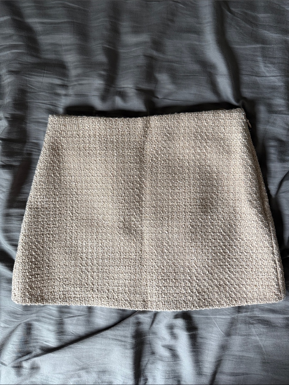 Abercrombie & Fitch Tan Tweed Mini Skort